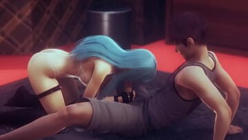 نيكو من لعبة DOA Hentai يمارس الجنس مع فتاة مثيرة في فيديو جنسي هنتاي مشبع بالبخار